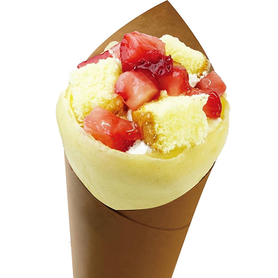 4位:アイスショートケーキクレープ