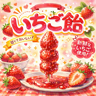 いちご飴