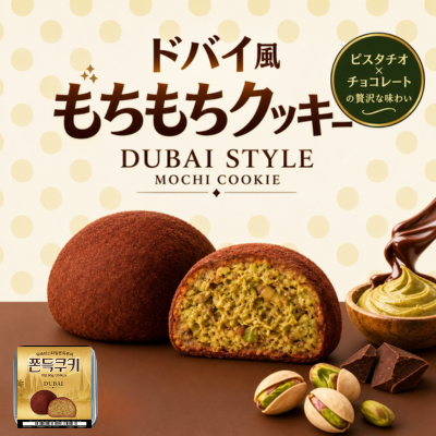 ドバイ風もちもちクッキー / ドバイチョコ餅クッキー